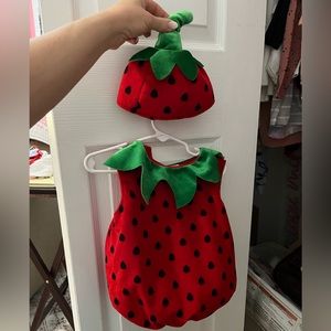 Baby Strawberry Halloween Costume Size 12M